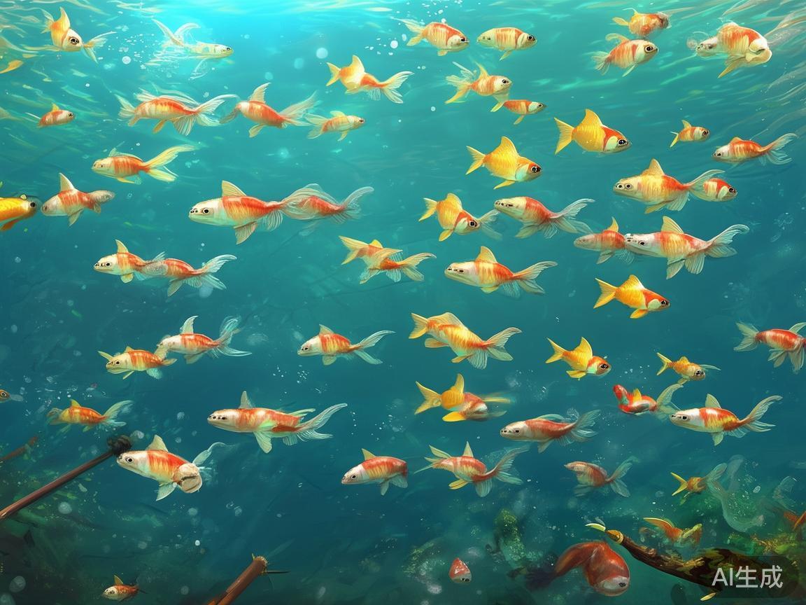 普通鱼的弱点与快速击败方法
普通小鱼如金鱼、红鲤